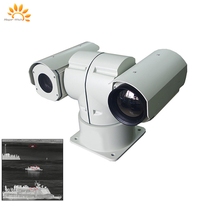 IP67 PTZ cámaras de vigilancia infrarroja H.264 láser de forma T cámara térmica de doble sensor